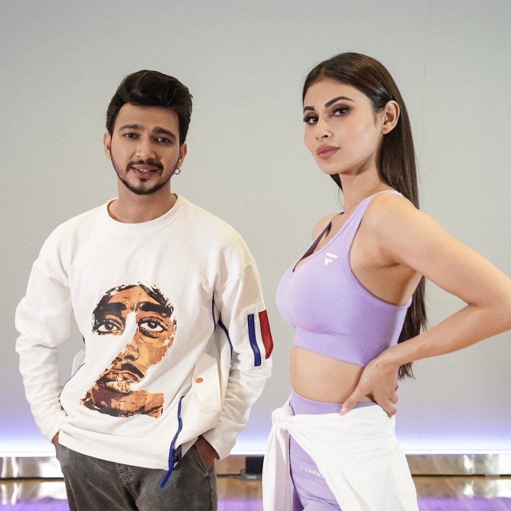 Vicky Patel with Mouni Roy